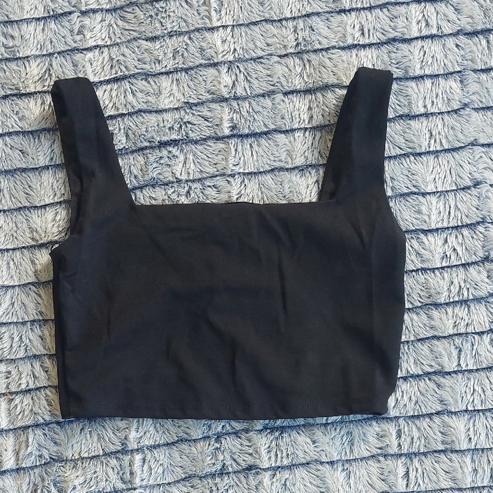 Nwt 21 SAINTS Black Crop‎ Top
